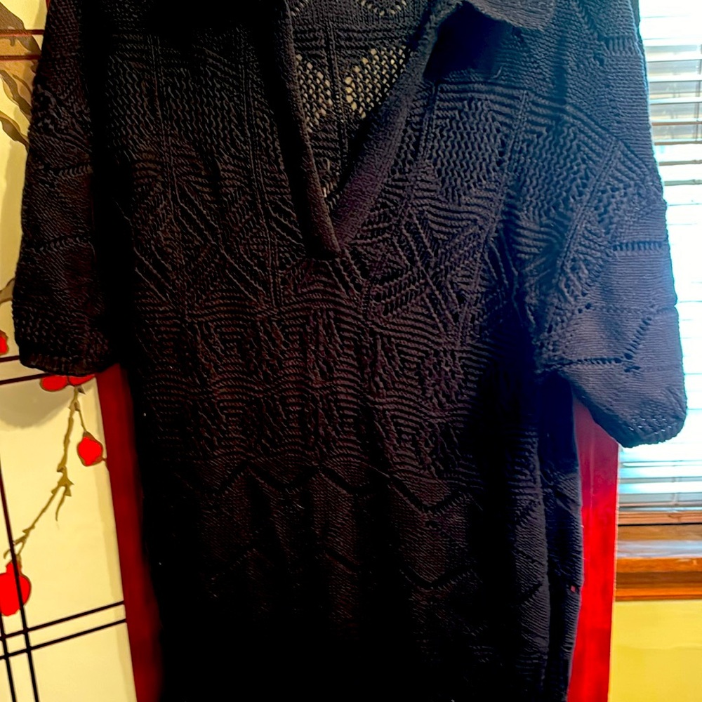 Black crochet maxi/midi